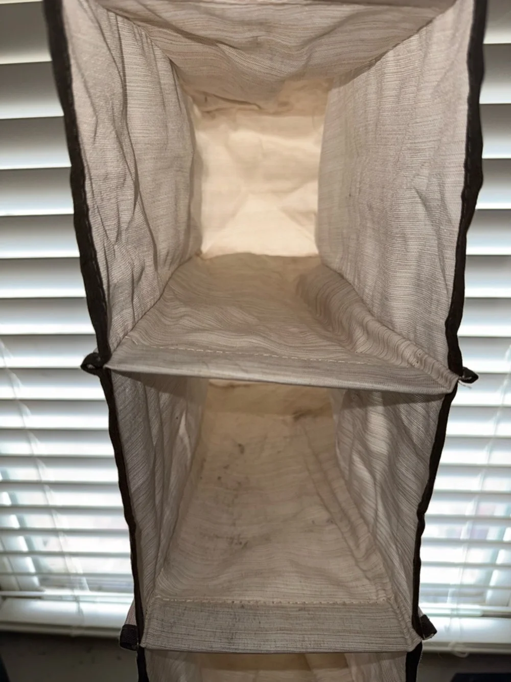 Hanging Closet Organizer Shelf - Cream Vertical Storage